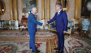 Lieutenant Governor Russ Mirasty met King Charles at Buckingham Palace
